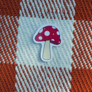 Cartoon Mushroom Vinyl Sticker