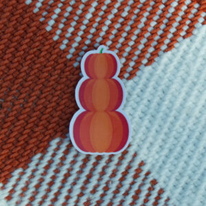 Pumpkin Stack Vinyl Sticker
