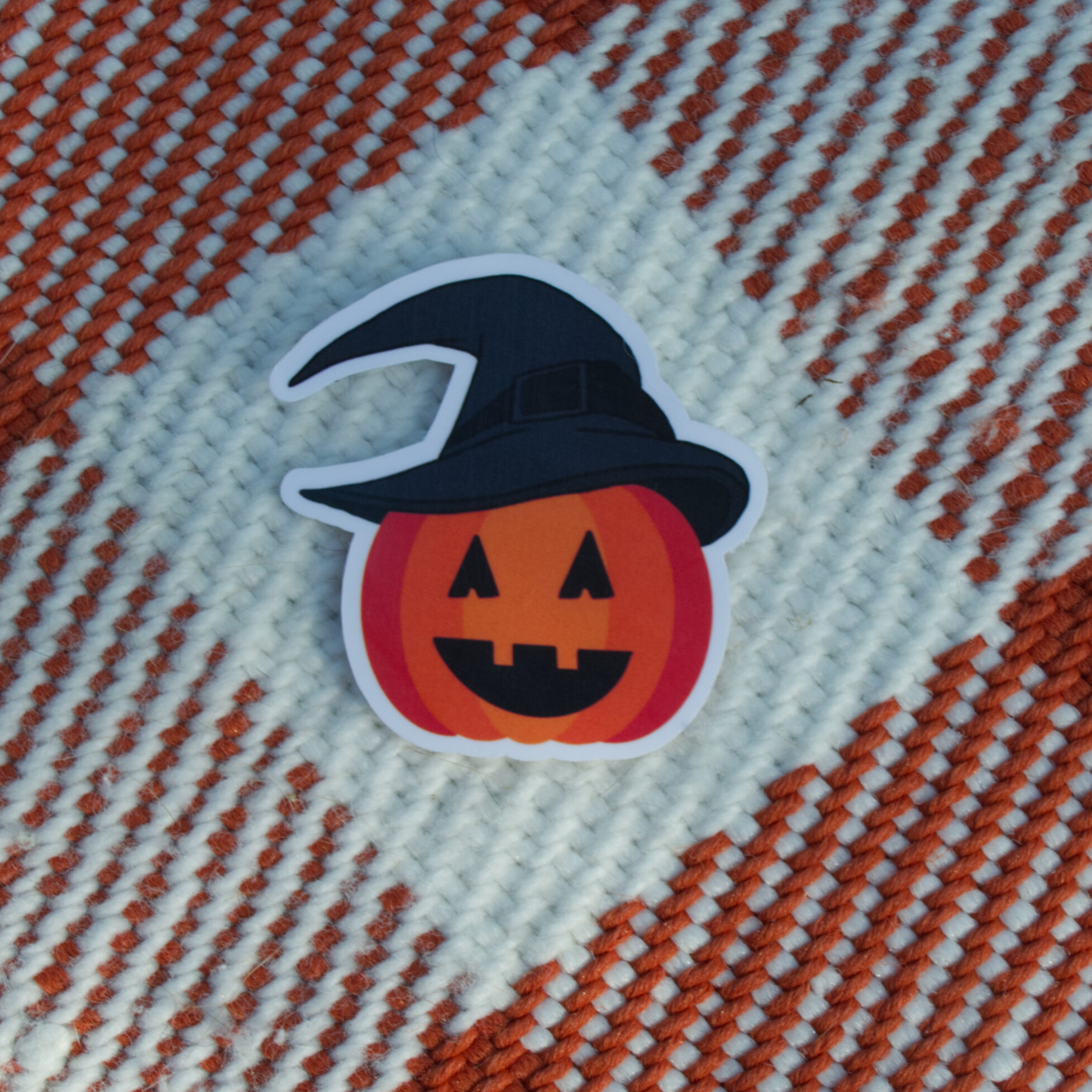 Pumpkin Witch Vinyl Sticker