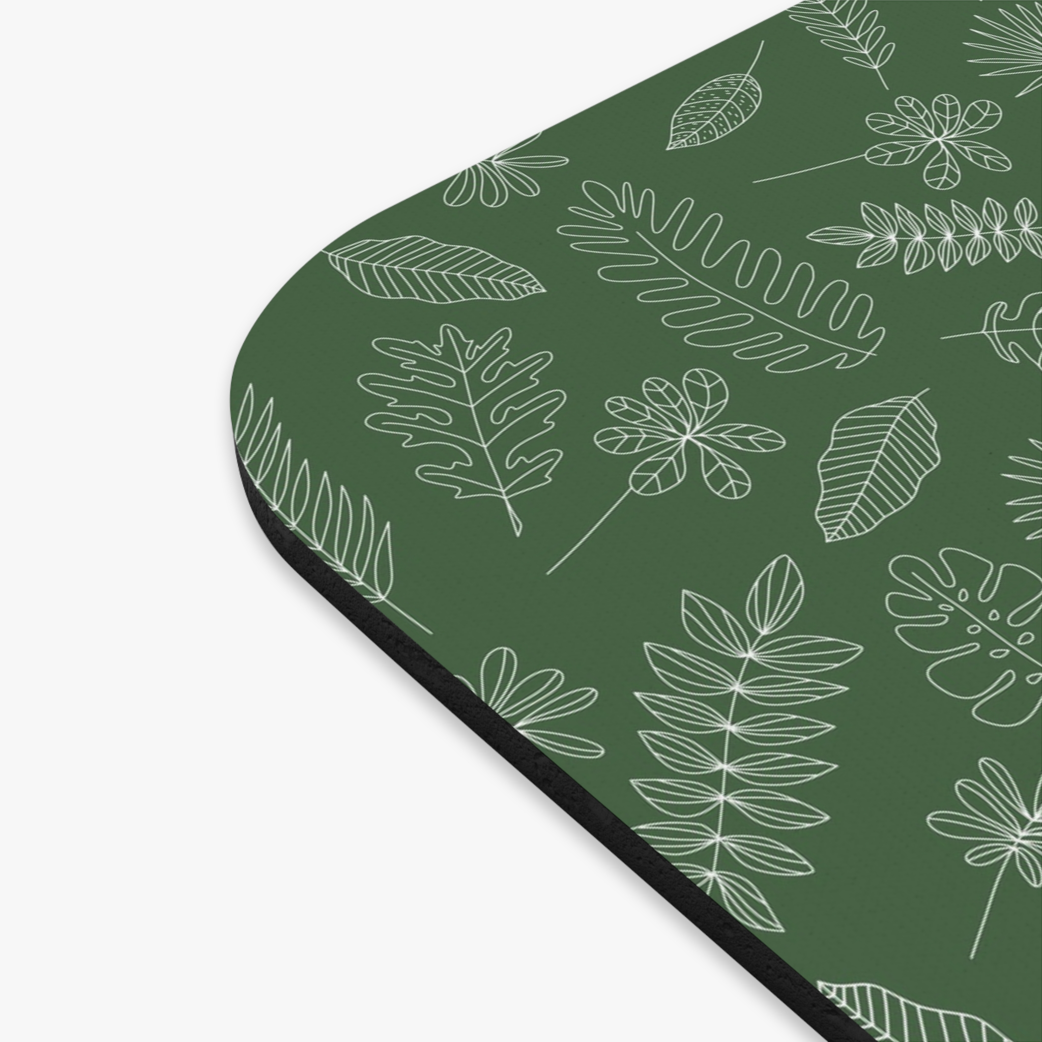Hand-Drawn Green Leaves Mousepad - Image 3