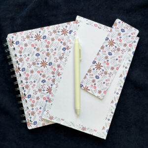 Pink Floral Stationery Set