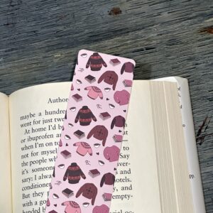 Cozy Bookish Sweaters Laminated Bookmark