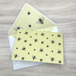 Beehive Card and Envelope Stationery Set