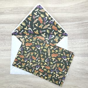 Mushroom Medley Card and Envelope Stationery Set