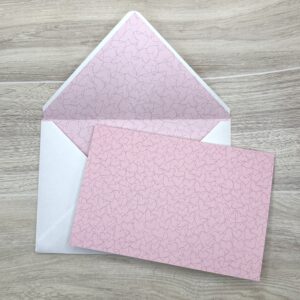 Light Hearts Card and Envelope Stationery Set