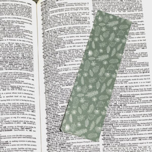 Green Leaves Laminated Bookmark
