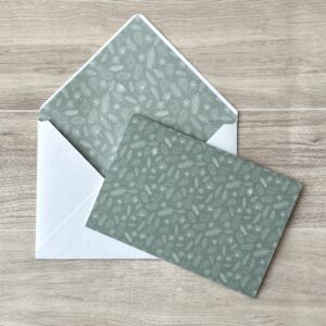Green Leaves Card and Envelope