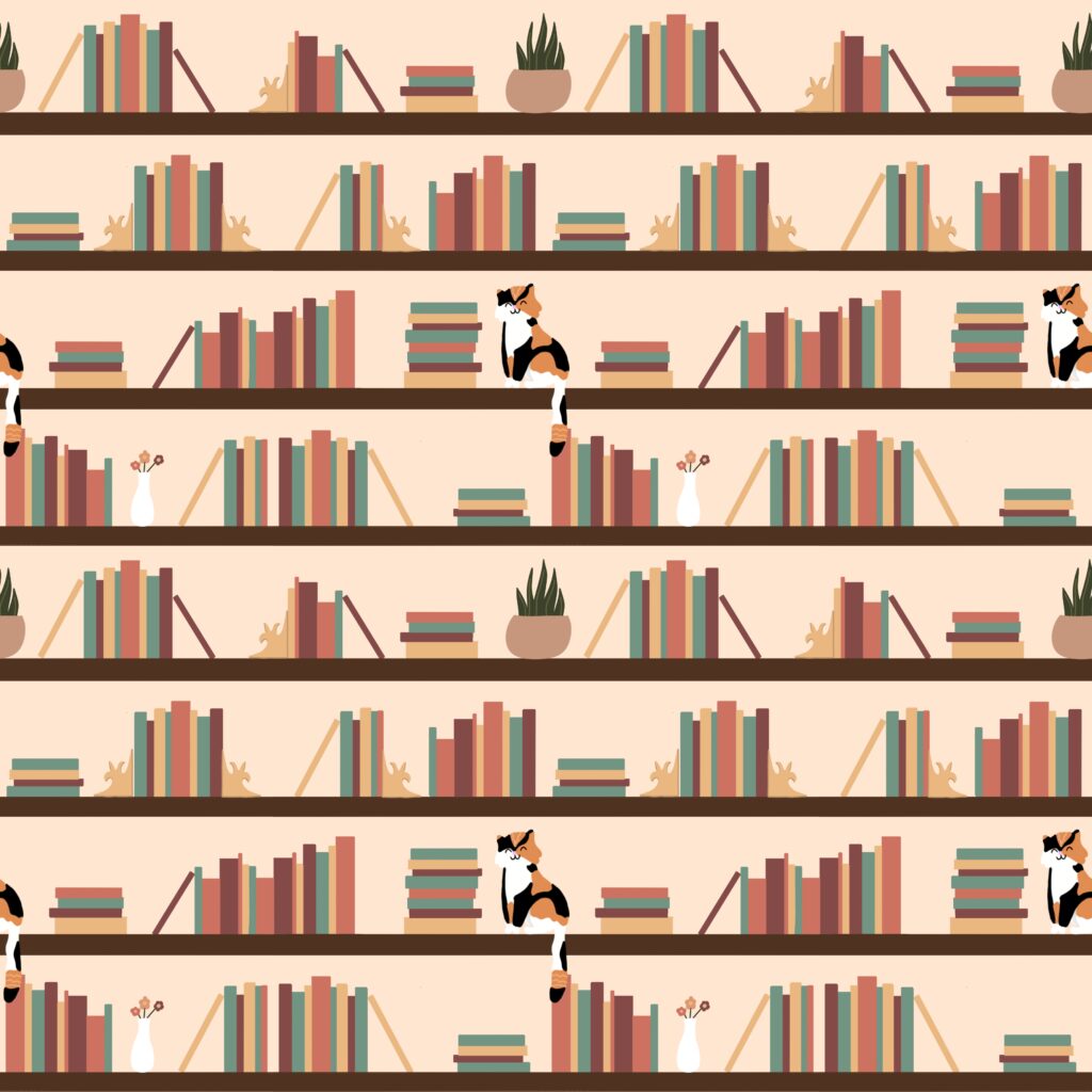 Cat bookshelf