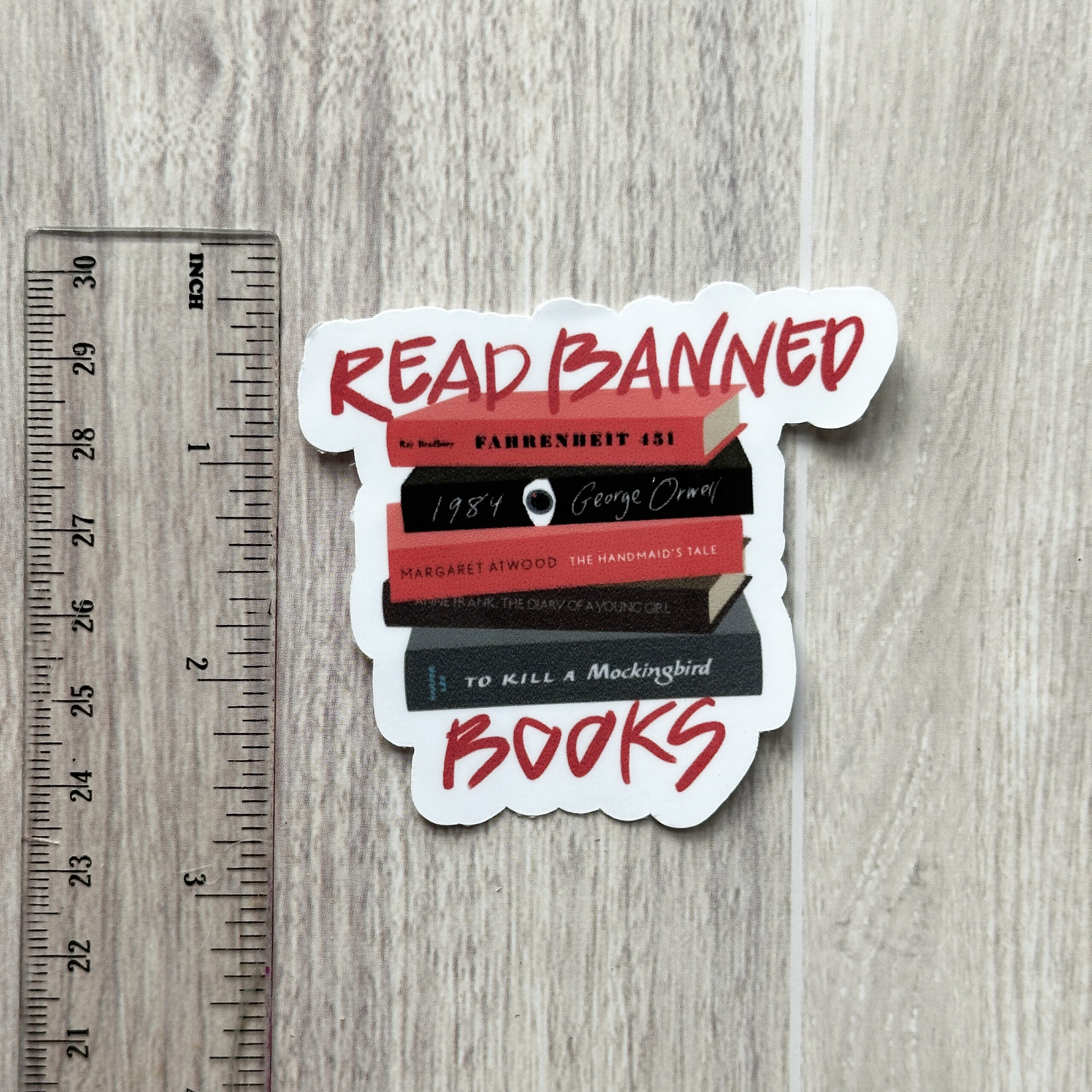 Read Banned Books Vinyl Sticker - Image 3