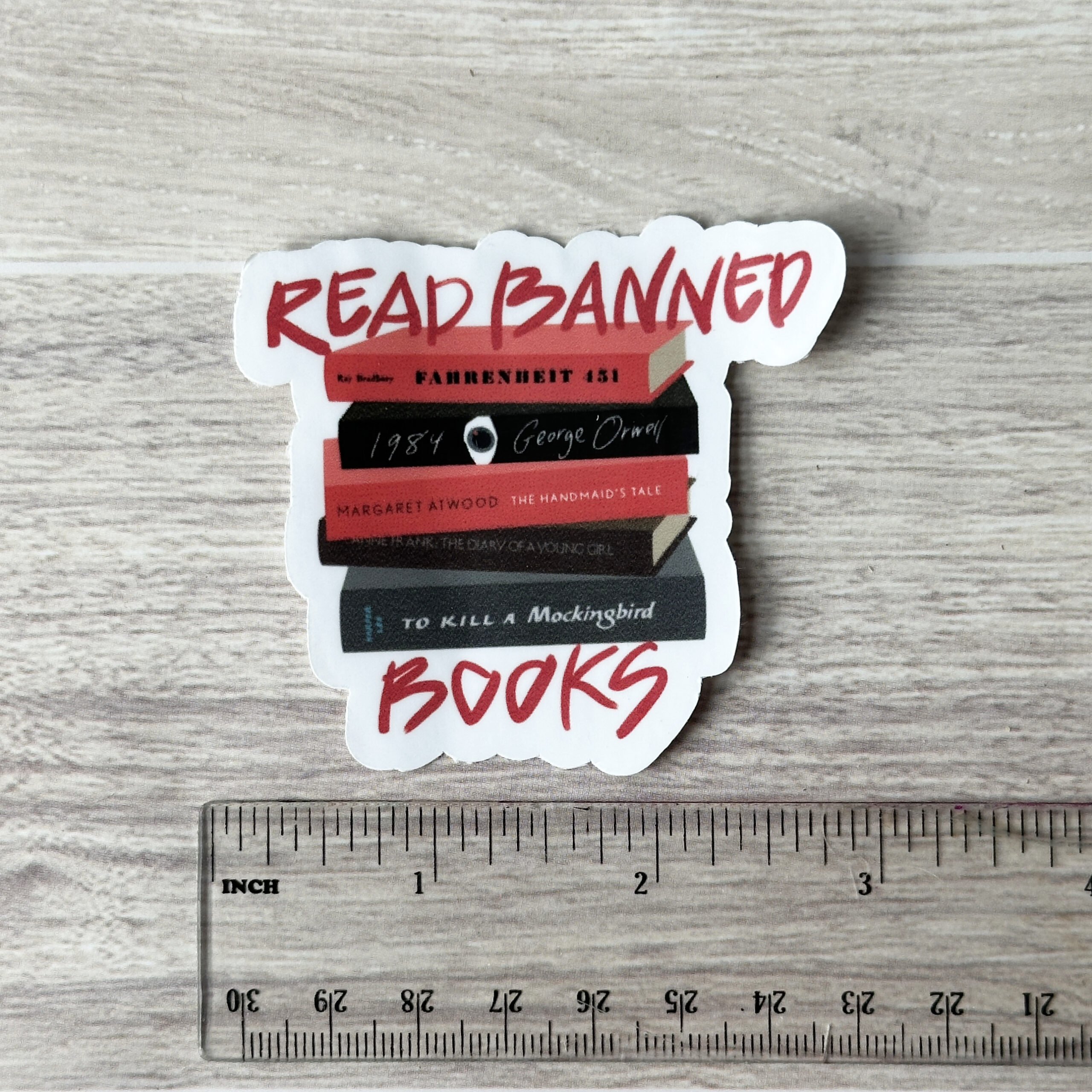 Read Banned Books Vinyl Sticker - Image 2