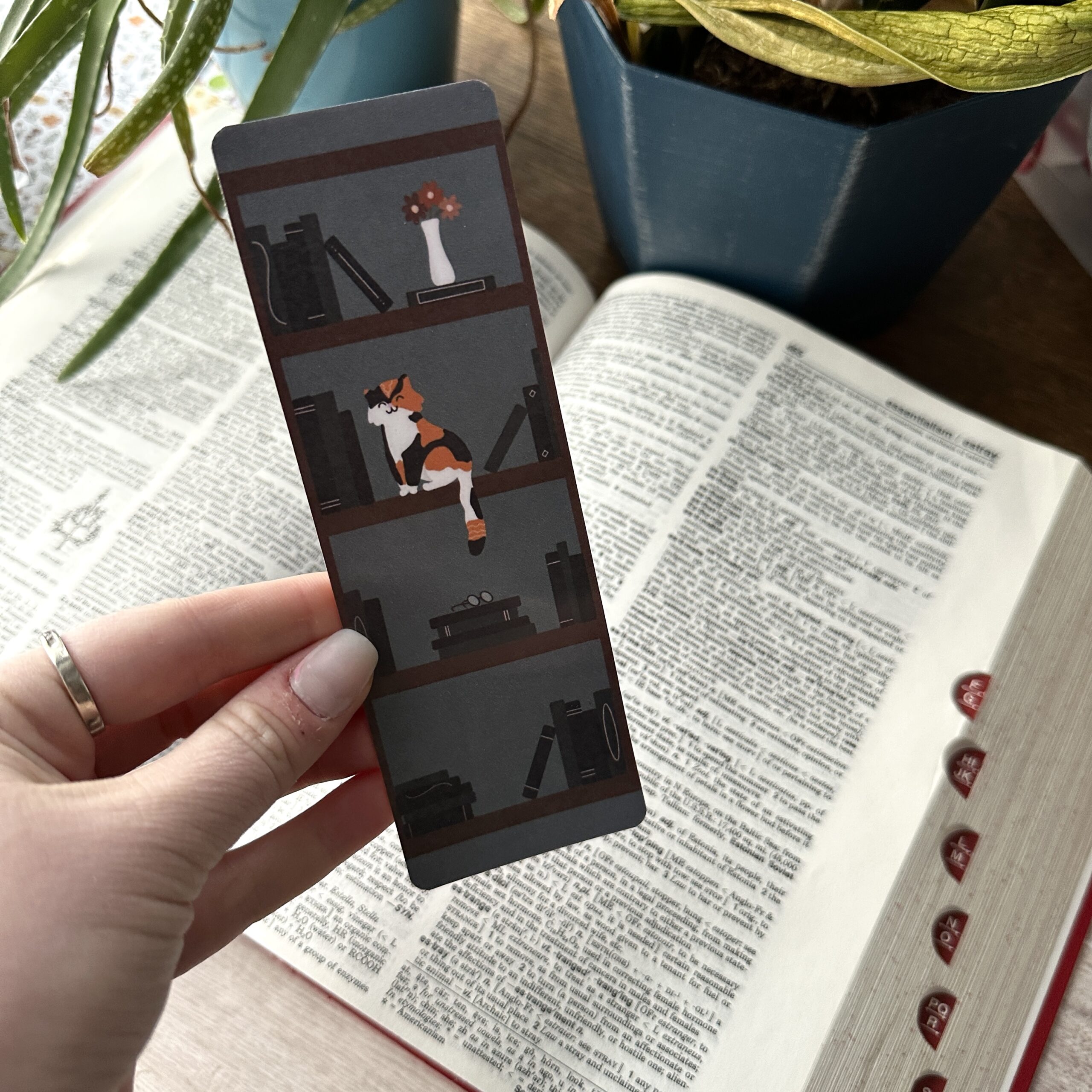 Bookshelf Cat Laminated Bookmark - Image 16