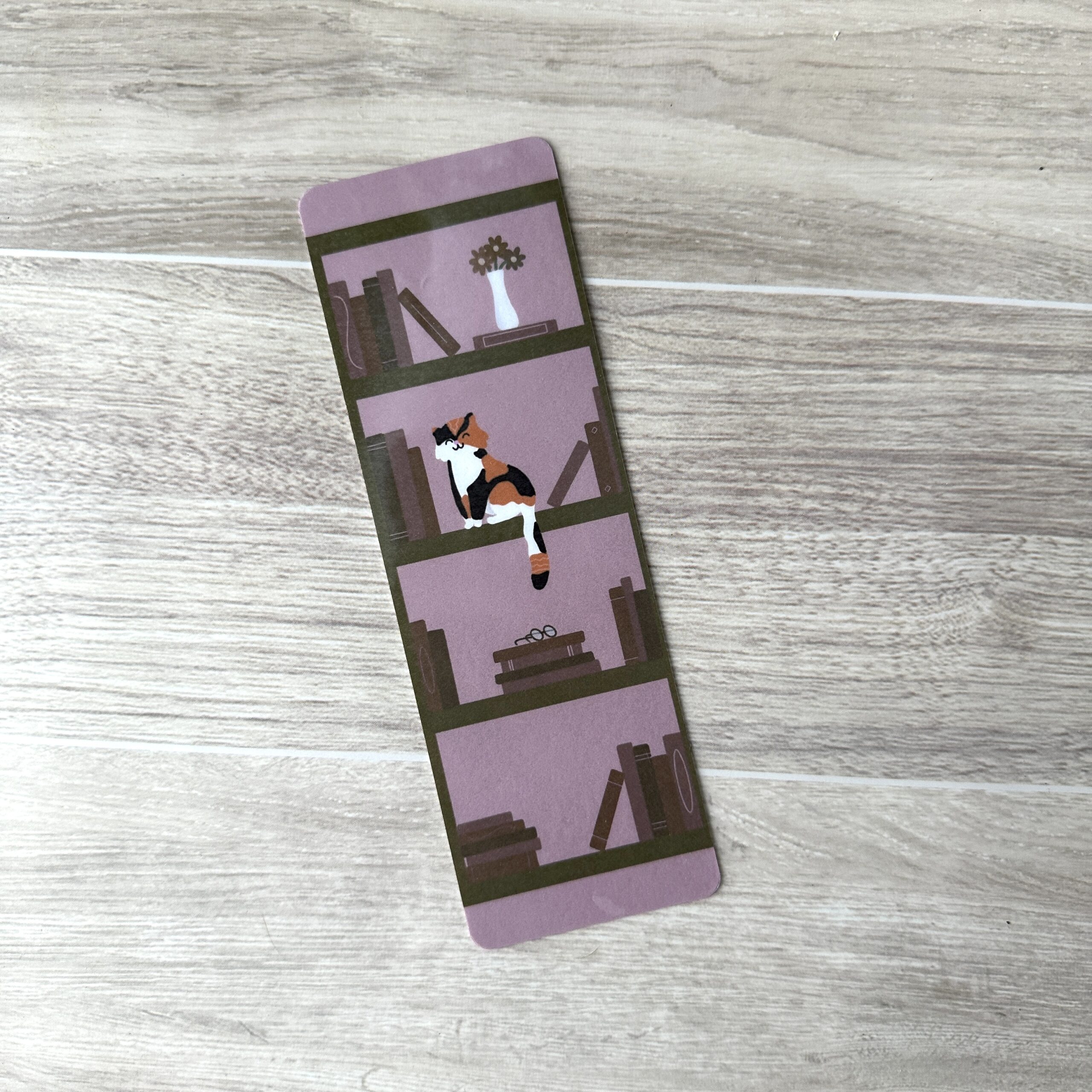 Bookshelf Cat Laminated Bookmark - Image 9