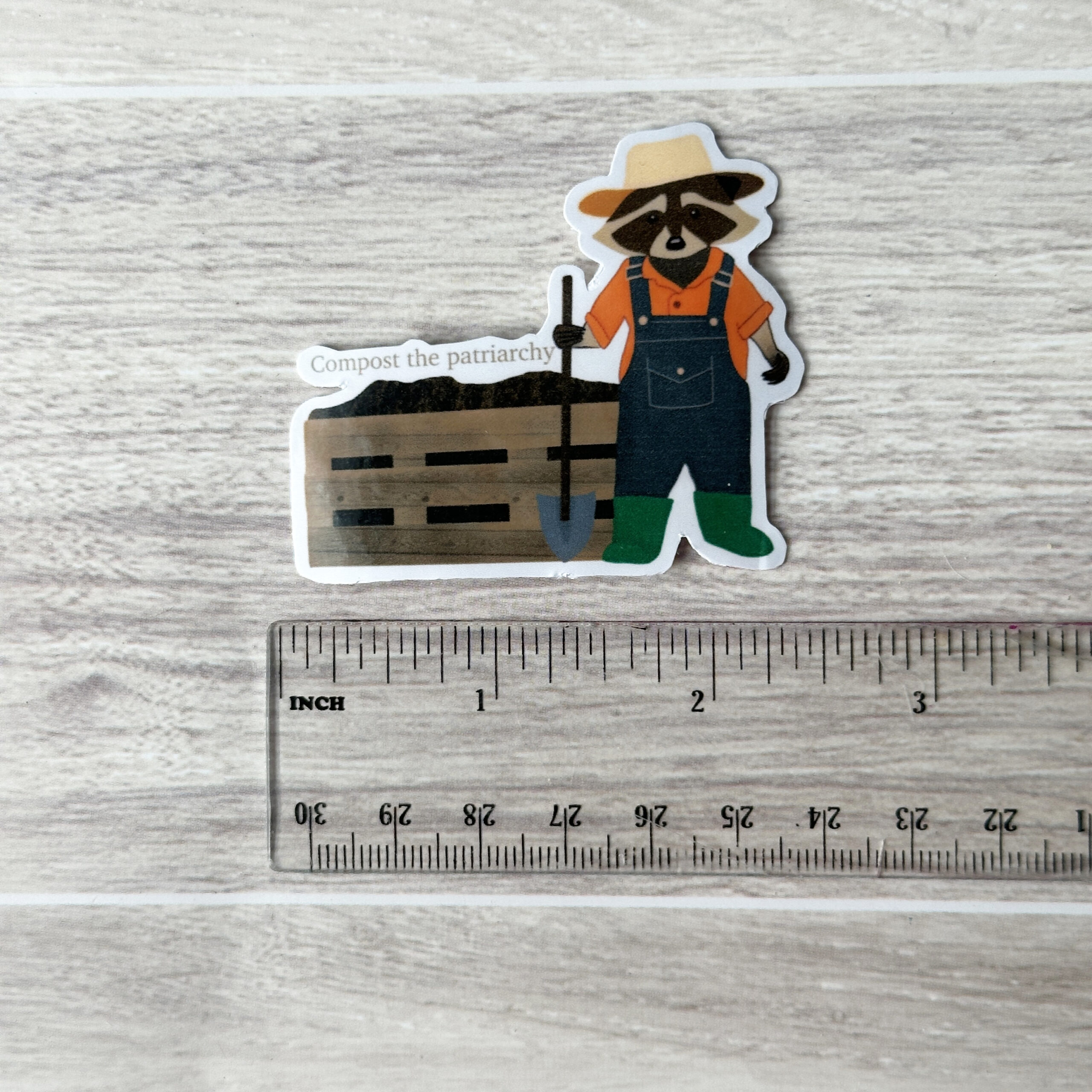 Compost the Patriarchy Vinyl Sticker - Image 2