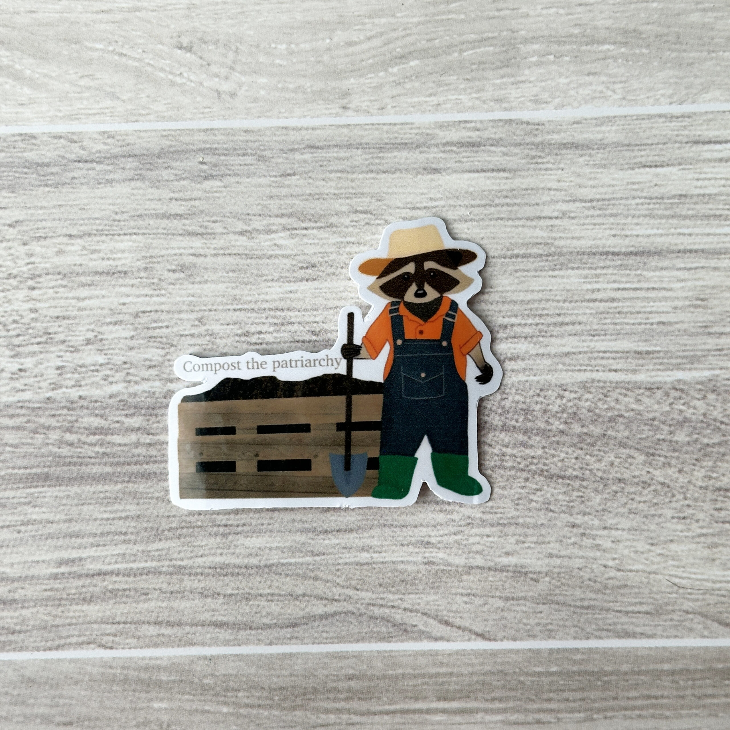 Compost the Patriarchy Vinyl Sticker