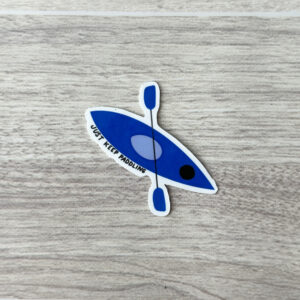 Keep Paddling Kayak Vinyl Sticker