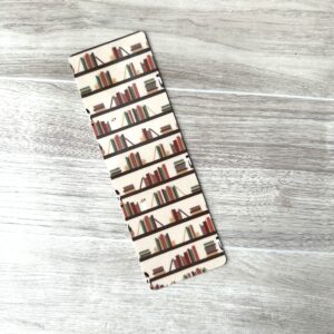 Library Cat Laminated Bookmark