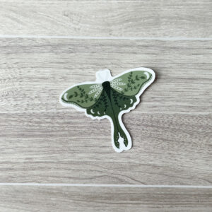 Luna Moth Vinyl Sticker
