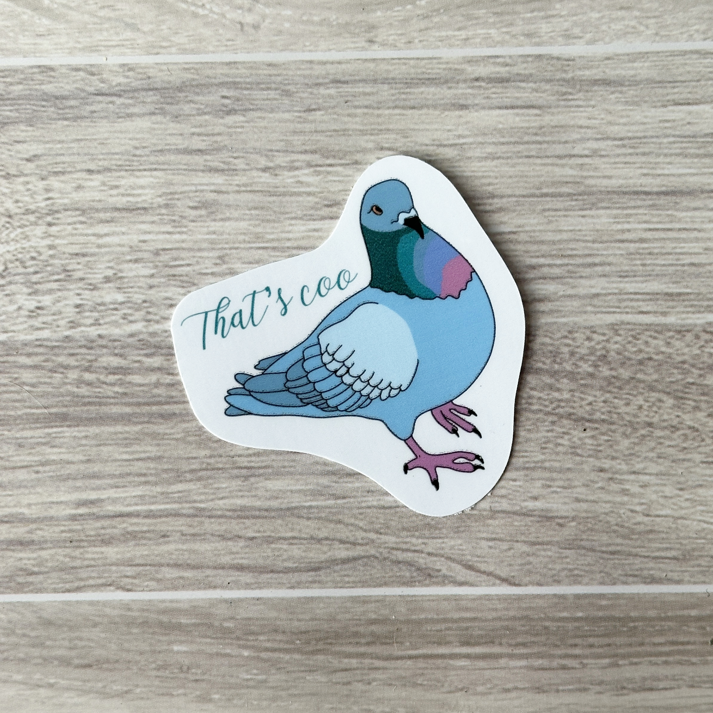 That's Coo Pigeon Vinyl Sticker