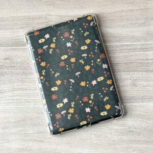 Dark Spring Floral Pattern Kindle Case Insert