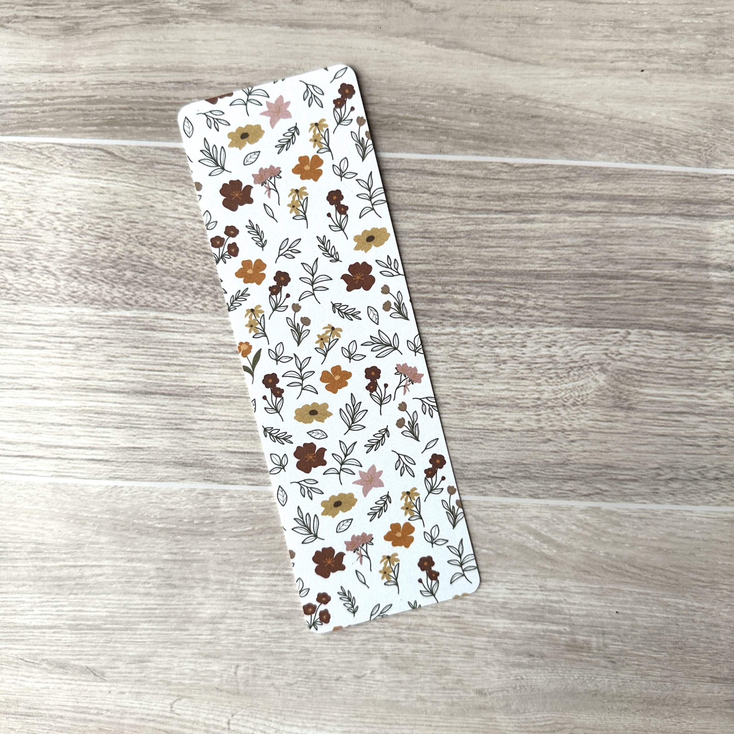 Light Spring Floral Laminated Bookmark