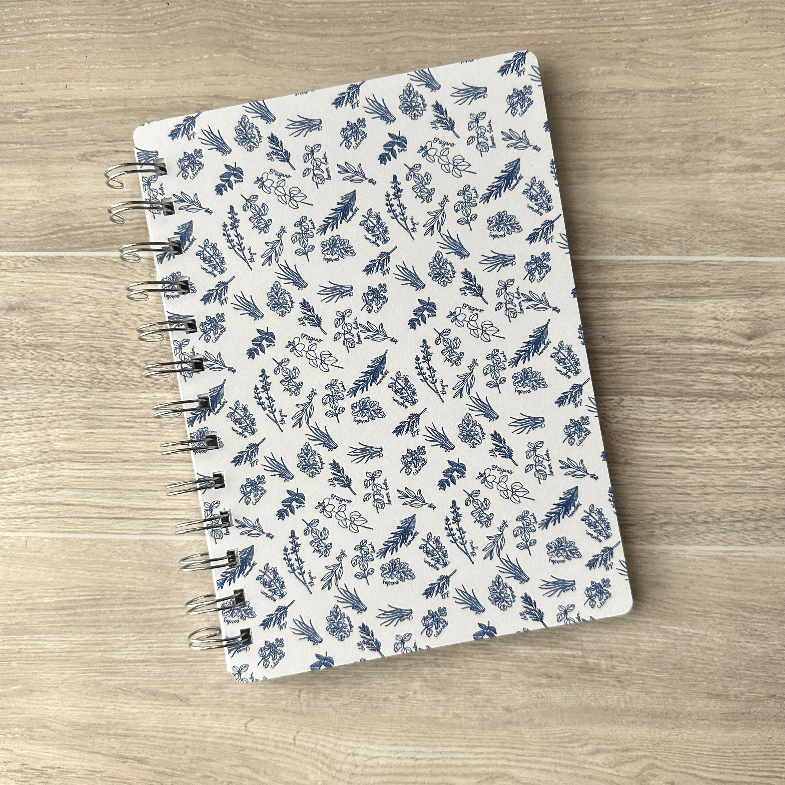 Kitchen Herbs Wire-O Notebook 5 x 7 - Image 2