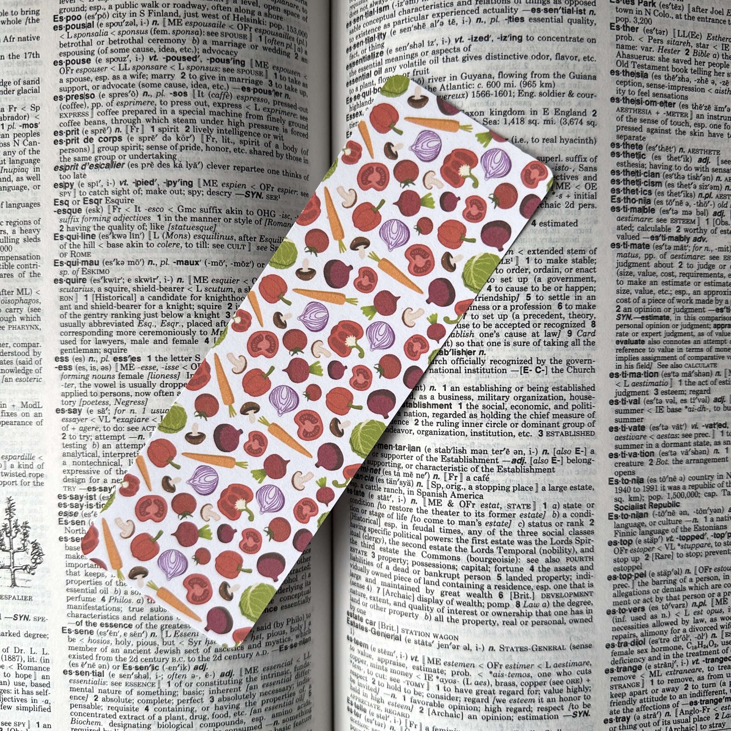Vegetables Laminated Bookmark - Image 2