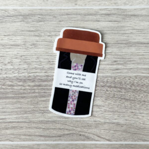 Purple Vibes Med Bottle Vinyl Sticker