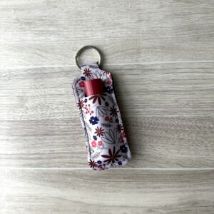 Pink Floral Lip Balm Holder