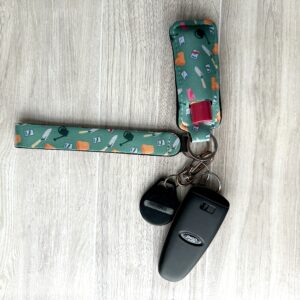 Gardening Lip Balm Holder and Wristlet Set