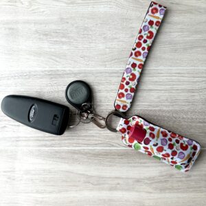 Vegetable Garden Lip Balm Holder and Wristlet Set