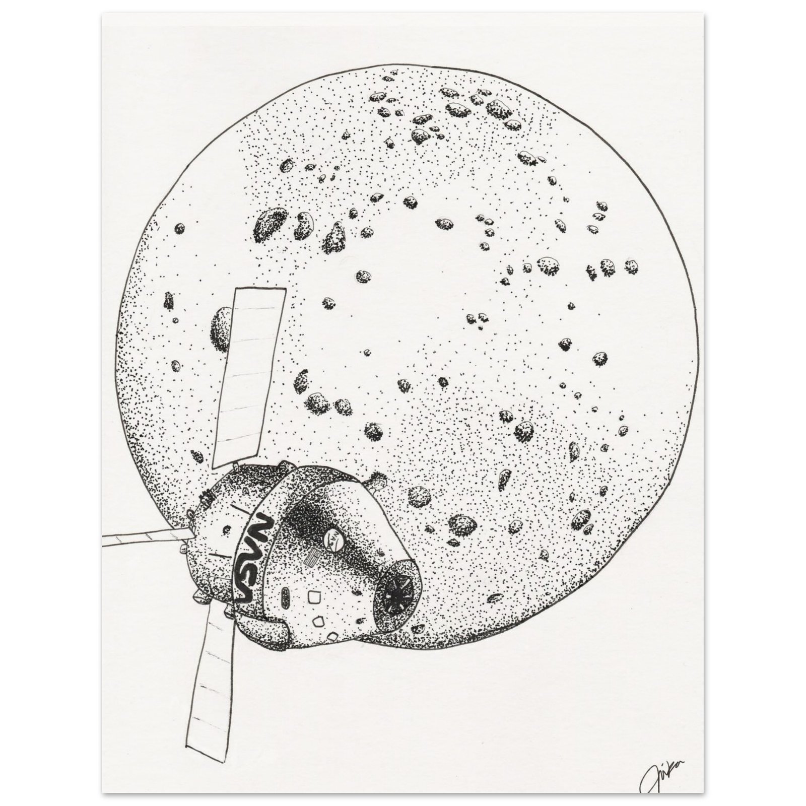 Artemis II - Museum-Quality Matte Print